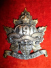 191st Battalion (Southern Alberta) Officer's Cap Badge, D.E. Black Co. Maker